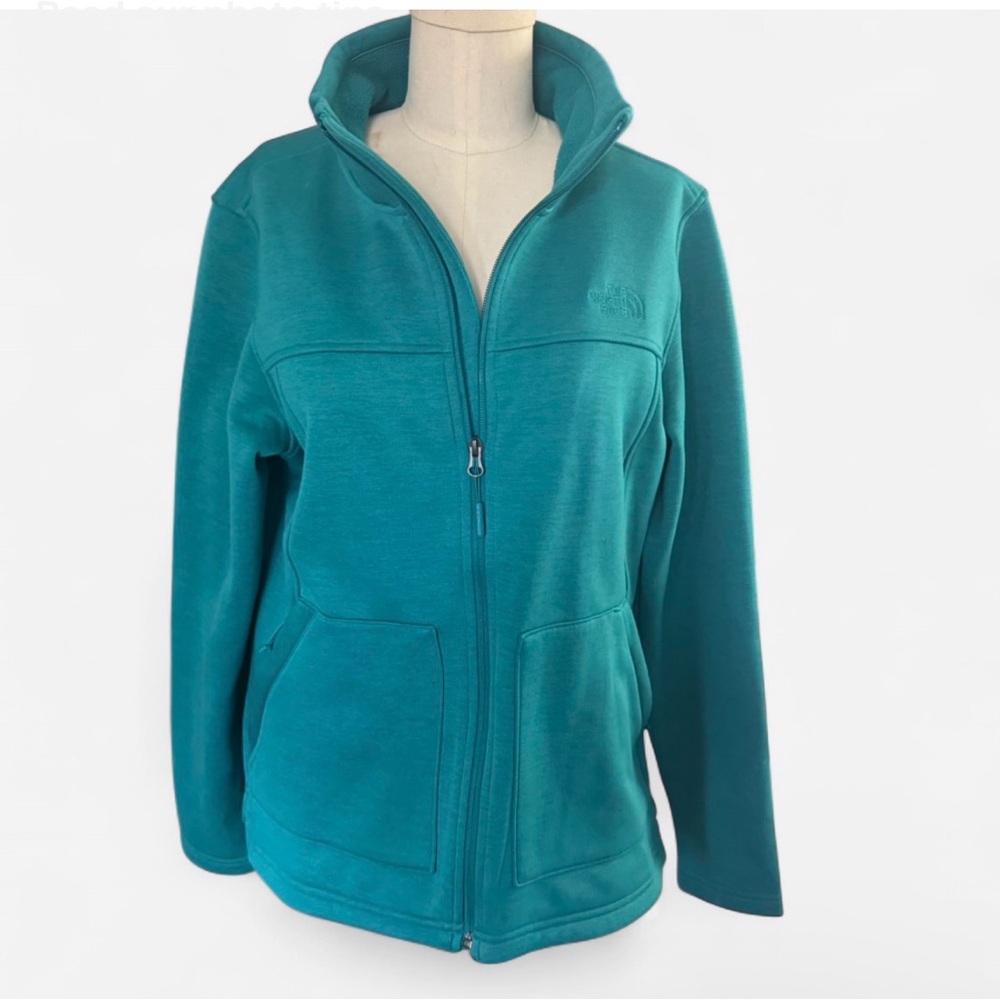 The North Face Teal Zip-Up Ski Jacket